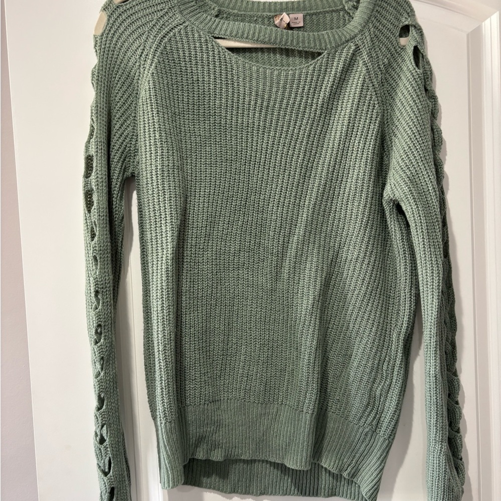Misia Green Knit Sweater